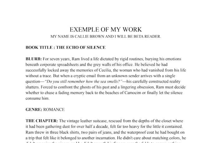 give honest feedback on your manuscript